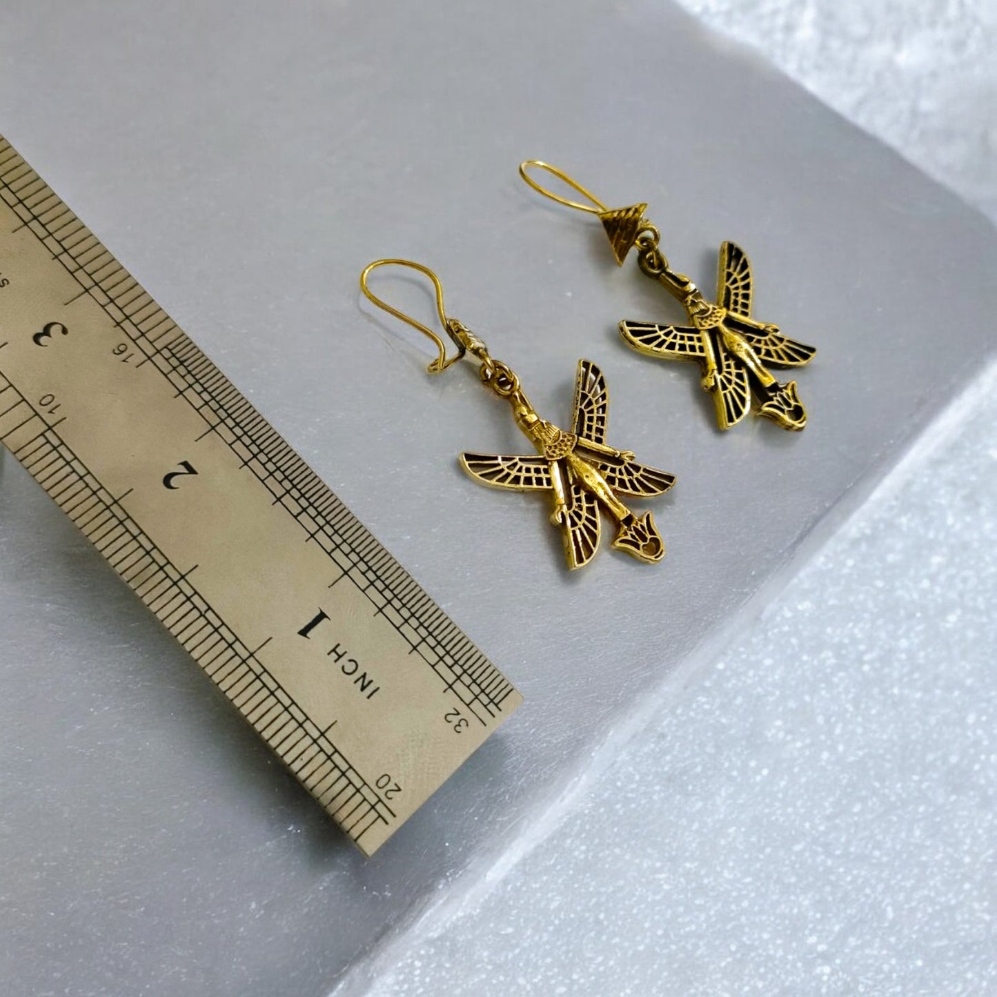 Gold Goddess Isis Earrings, Egyptian Goddess Earring, Gift For Her