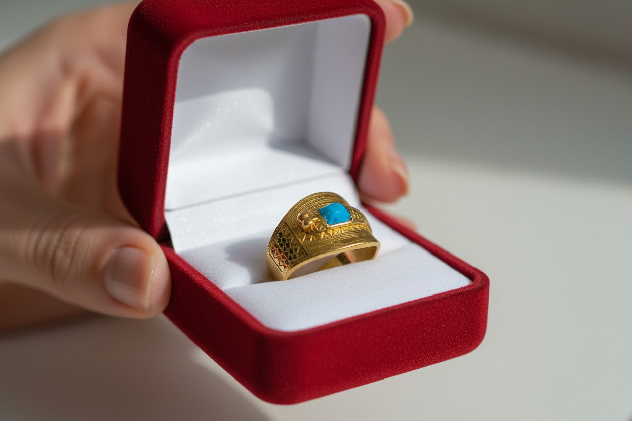 Gold Ramses Duck Ring, Ancient Egyptian Inspired Jewelry, Gold Cuff Style Ring, Pharaoh Statement Ring, Unique Gift For Him Her