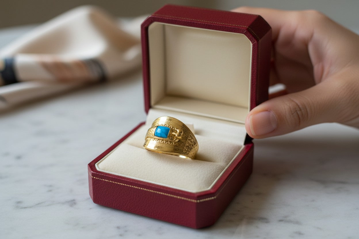 Gold Ramses Duck Ring, Ancient Egyptian Inspired Jewelry, Gold Cuff Style Ring, Pharaoh Statement Ring, Unique Gift For Him Her
