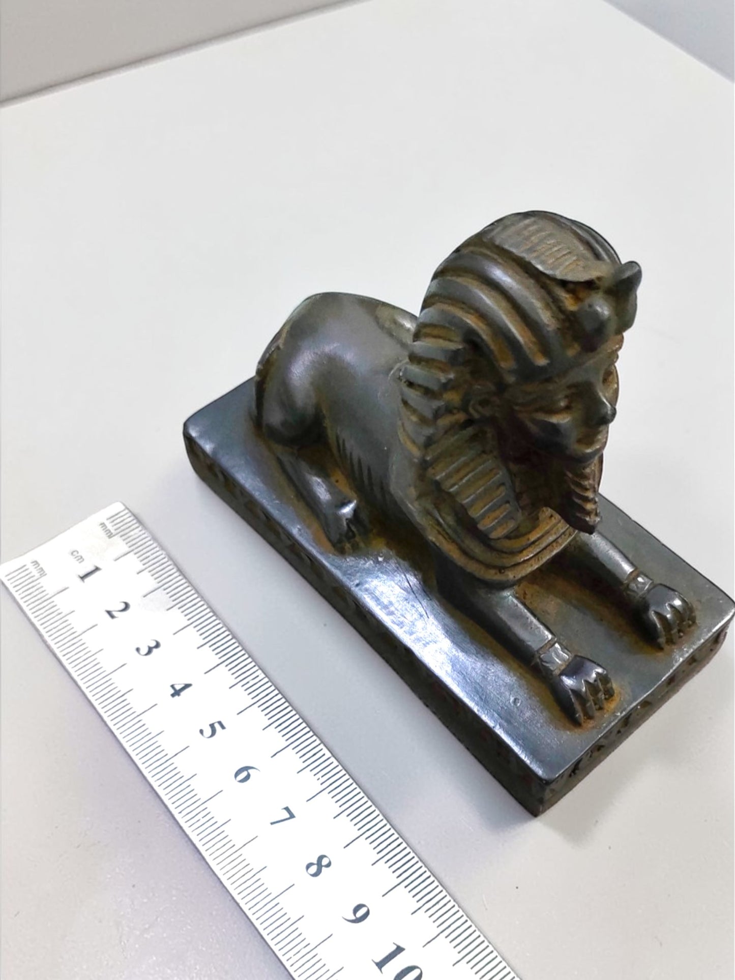 Handmade Sphinx Statue, Egyptian Mythology Sculpture, Ancient Egypt Decor, Pharaoh Guardian Figurine, Museum Replica, Spiritual Gift, Home Altar Art