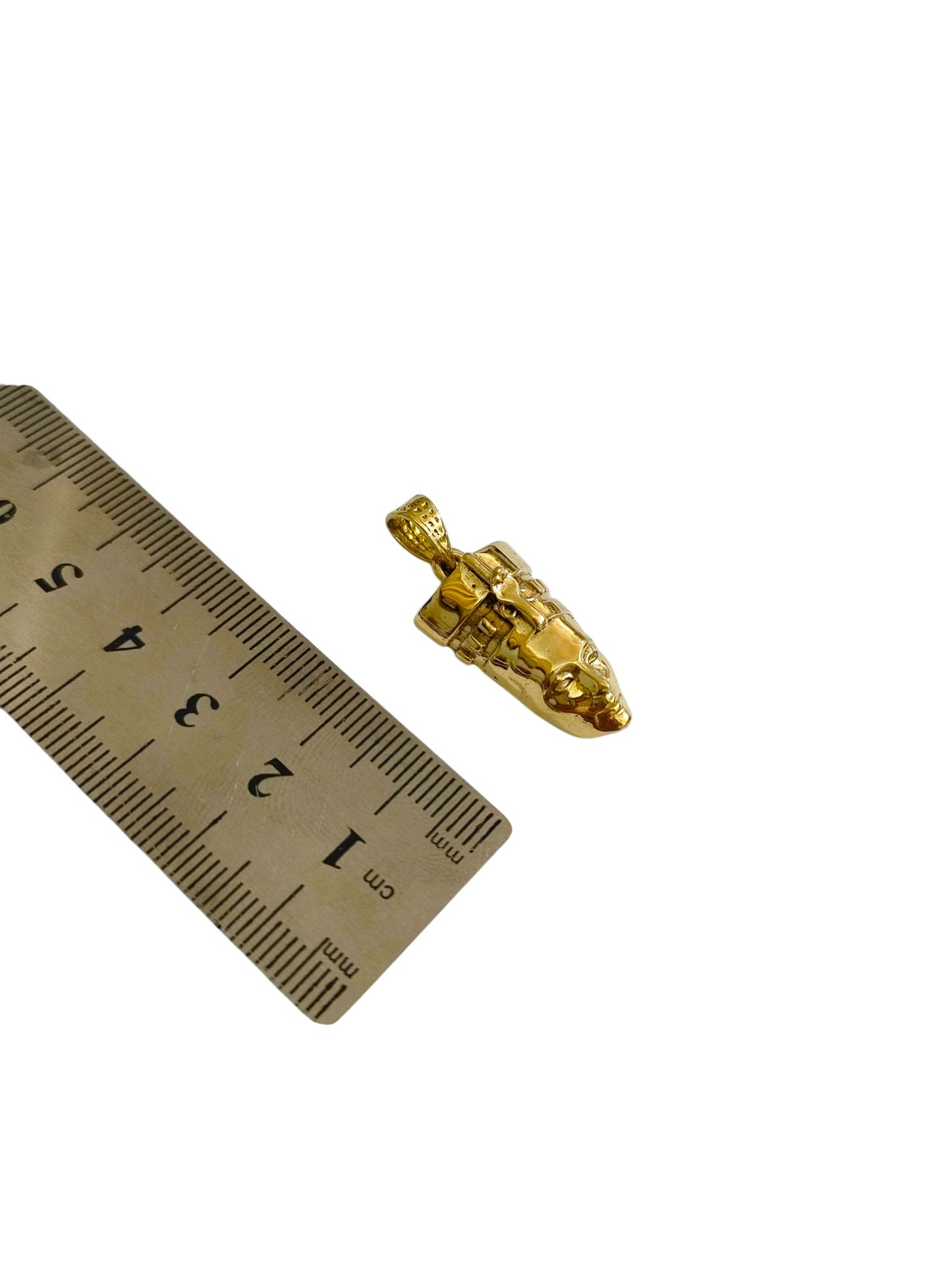 Gold Nefertiti Necklace, Ancient Egyptian Queen Pendant, Art Deco Revival Royal Jewelry
