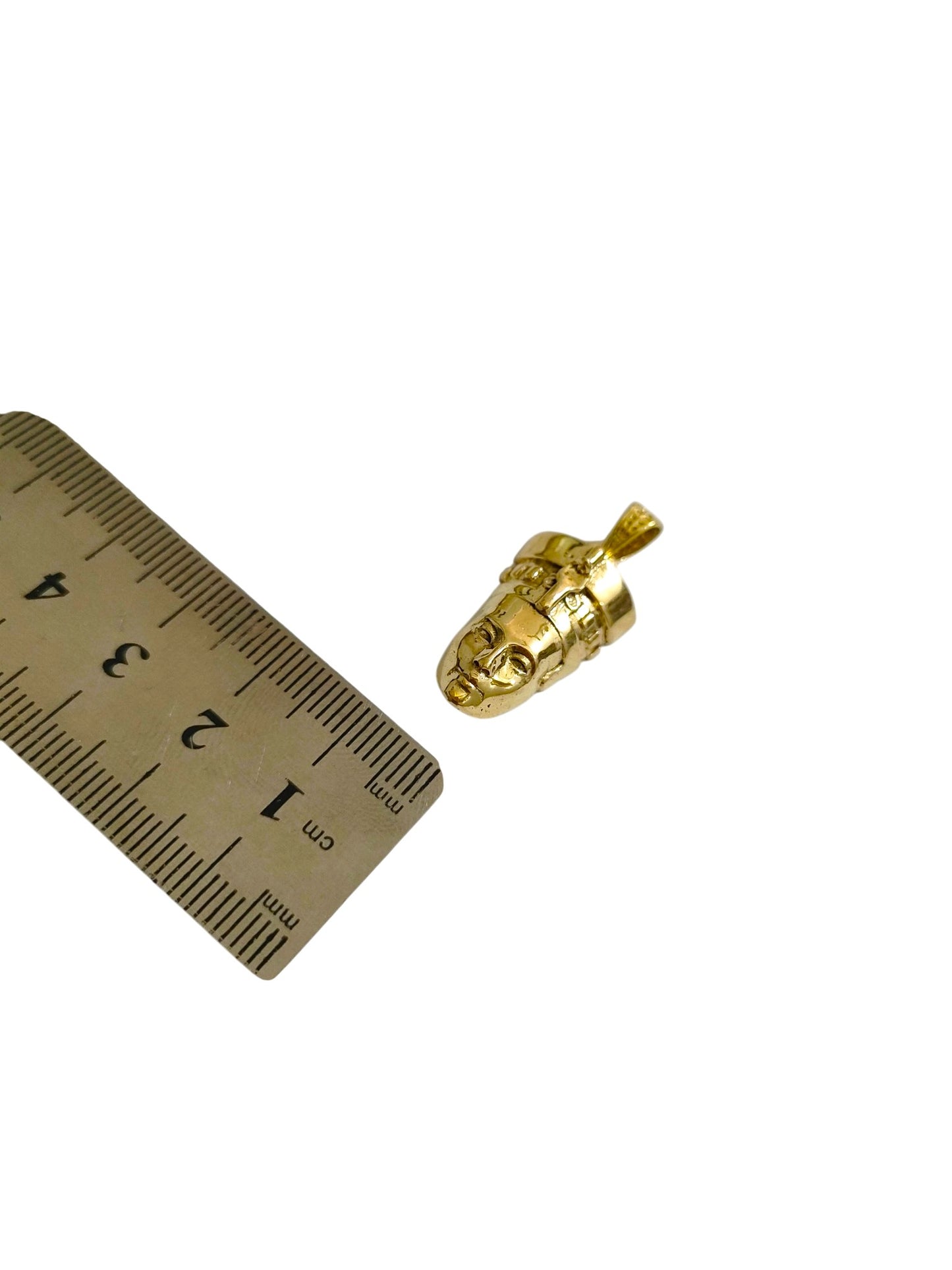 Gold Nefertiti Necklace, Ancient Egyptian Queen Pendant, Art Deco Revival Royal Jewelry
