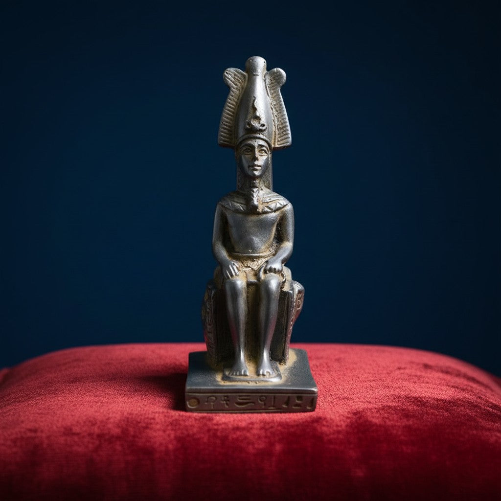 Handmade God Osiris Statue, Ancient Egyptian Osiris Figurine, Egyptian Mythology Decor, Spiritual Altar Piece, Pharaoh God Sculpture Gift