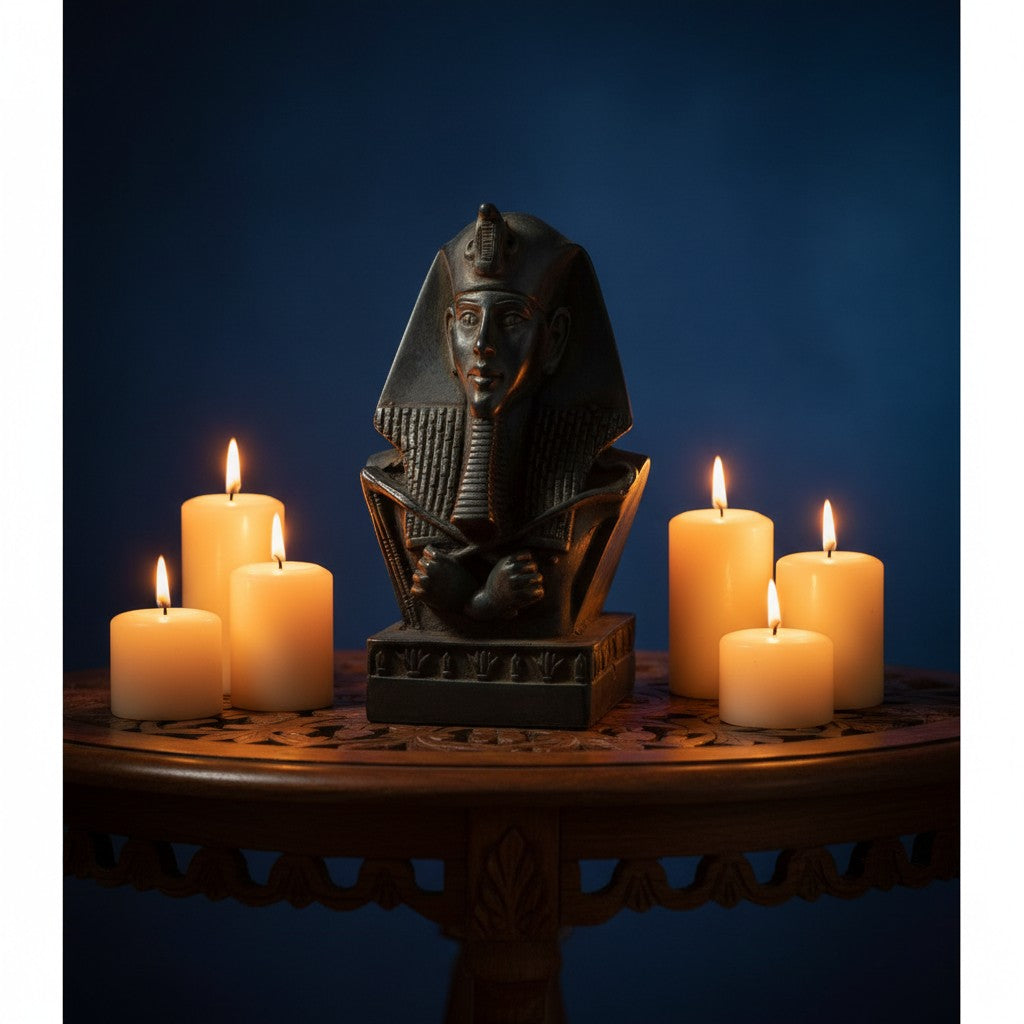 Handmade King Akhenaten Statue, Ancient Egyptian Pharaoh Sculpture, Amarna Art Decor, Museum Replica Figurine, Unique History Gift, Home Display Piece