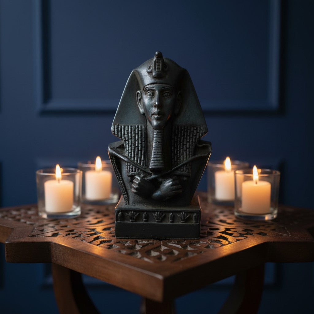 Handmade King Akhenaten Statue, Ancient Egyptian Pharaoh Sculpture, Amarna Art Decor, Museum Replica Figurine, Unique History Gift, Home Display Piece