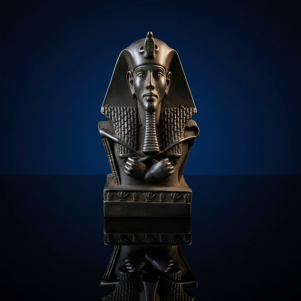 Handmade King Akhenaten Statue, Ancient Egyptian Pharaoh Sculpture, Amarna Art Decor, Museum Replica Figurine, Unique History Gift, Home Display Piece