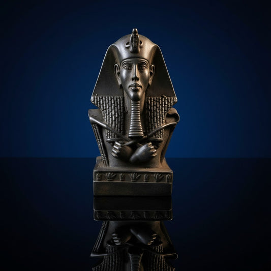 Handmade King Akhenaten Statue, Ancient Egyptian Pharaoh Sculpture, Amarna Art Decor, Museum Replica Figurine, Unique History Gift, Home Display Piece