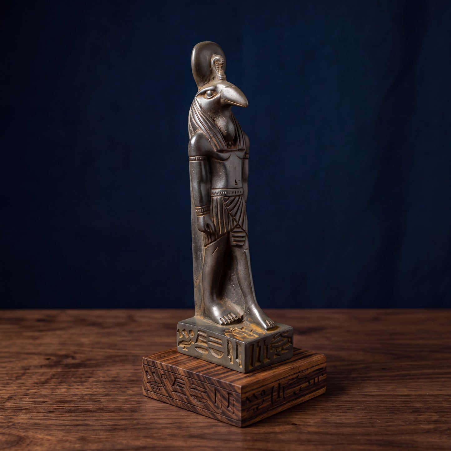 Handmade Basalt Thoth Statue, Egyptian God Thoth Sculpture, Ancient Egypt Decor, Wisdom Deity Figurine, Mythology Gift, Altar Art