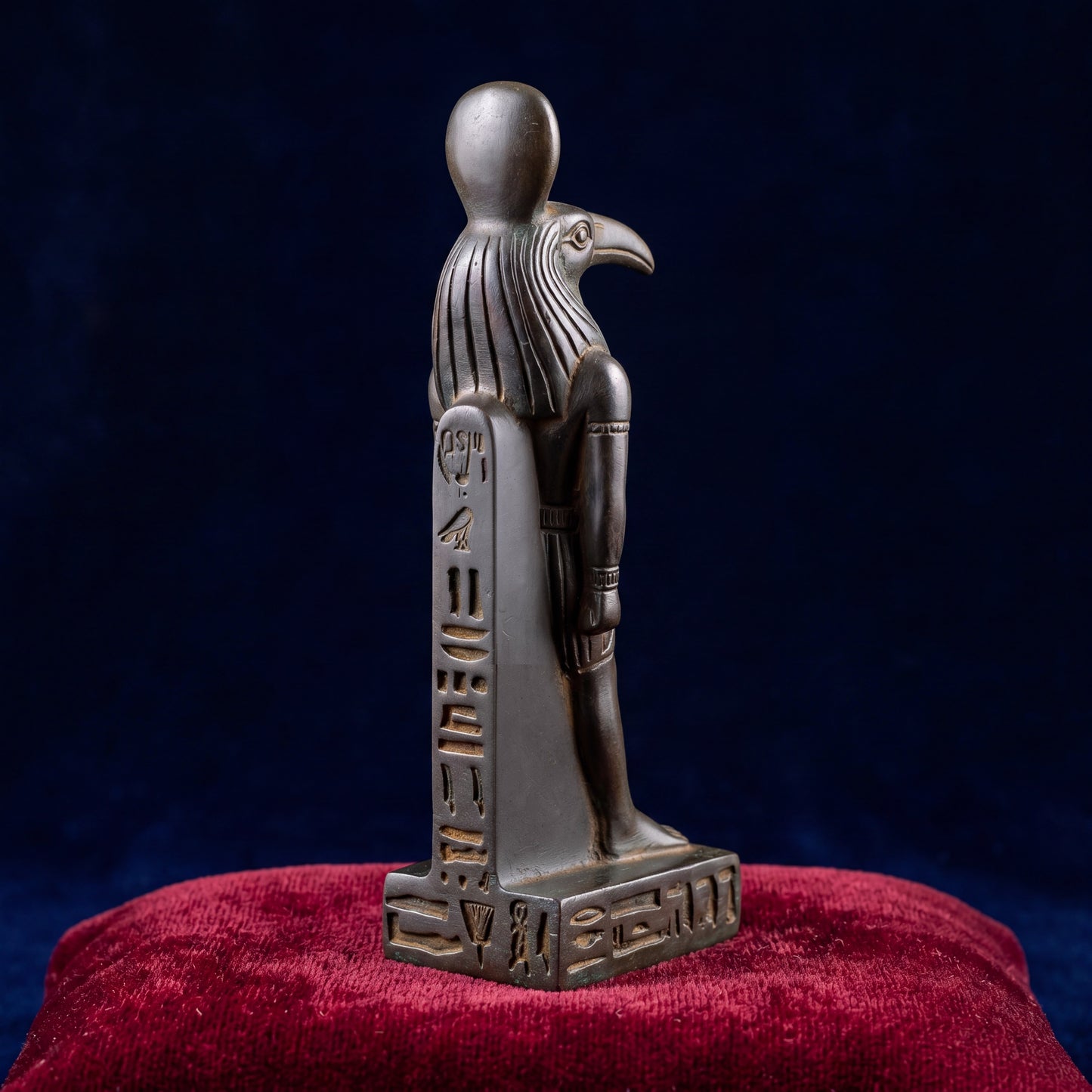 Handmade Basalt Thoth Statue, Egyptian God Thoth Sculpture, Ancient Egypt Decor, Wisdom Deity Figurine, Mythology Gift, Altar Art