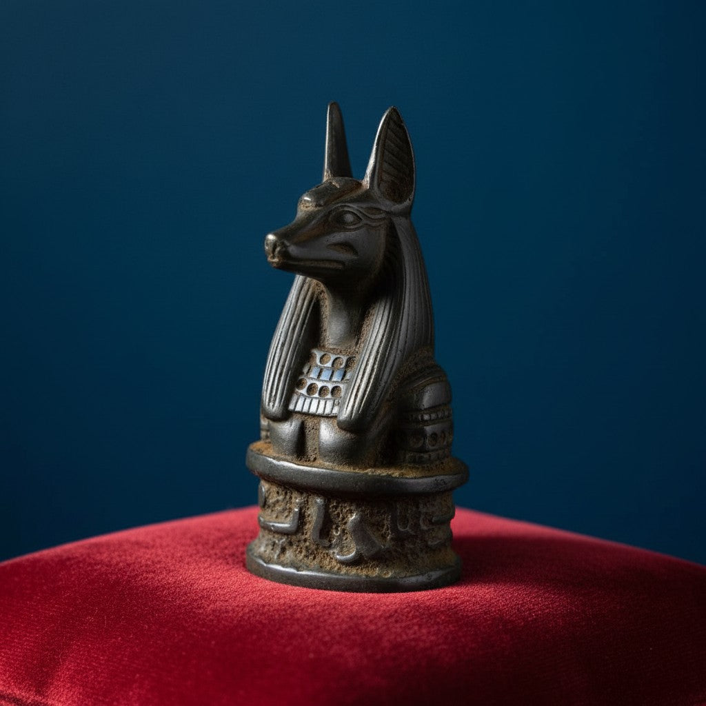 Handmade Anubis Statue, Egyptian God Anubis Sculpture, Ancient Egypt Decor, Gothic Mythology Figurine, Spiritual Altar Art, Unique Gift For Him Her