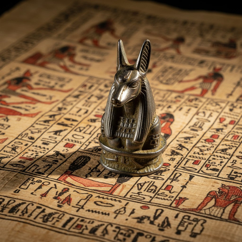 Handmade Anubis Statue, Egyptian God Anubis Sculpture, Ancient Egypt Decor, Gothic Mythology Figurine, Spiritual Altar Art, Unique Gift For Him Her