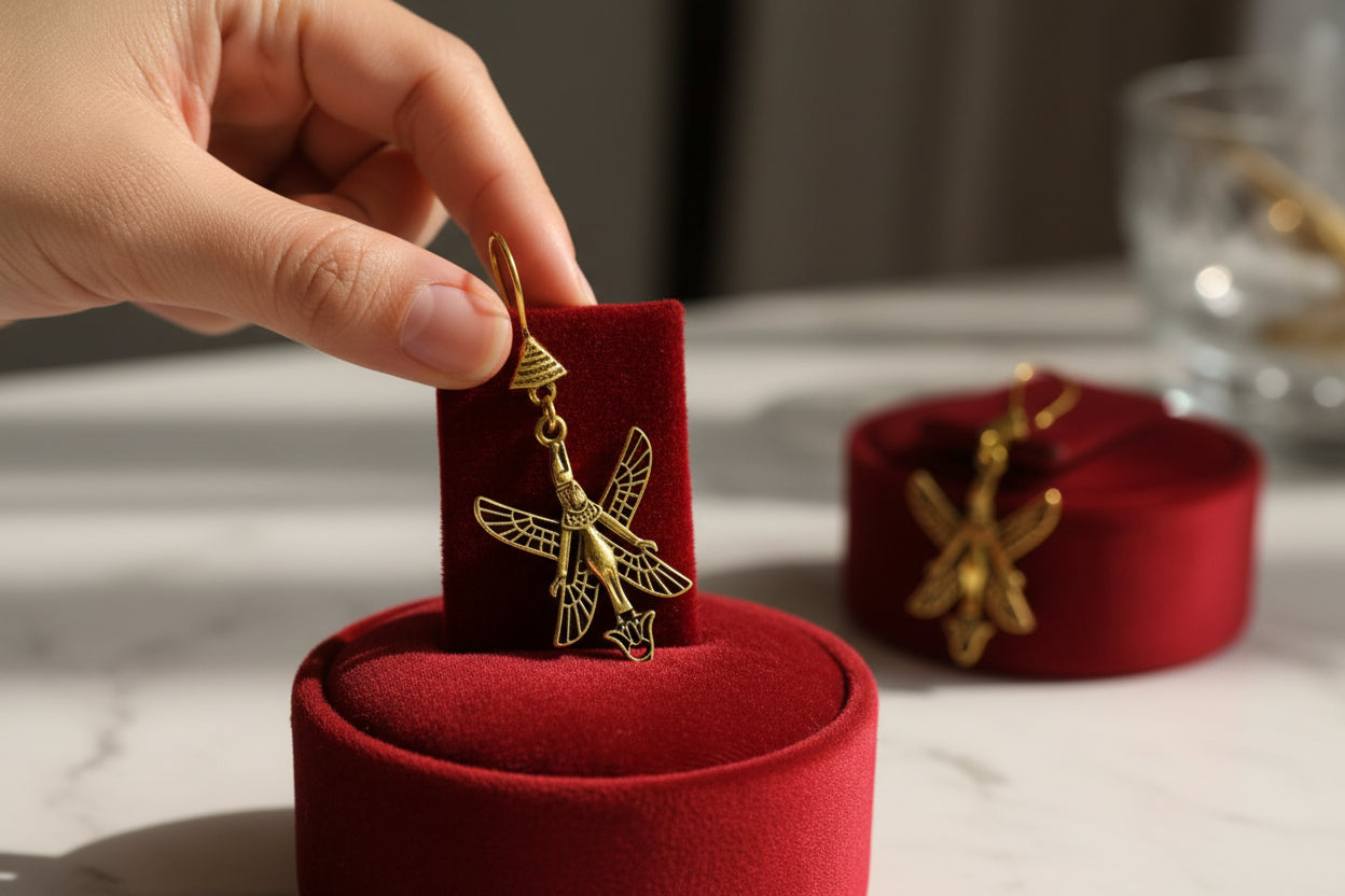 Gold Goddess Isis Earrings, Egyptian Goddess Earring, Gift For Her