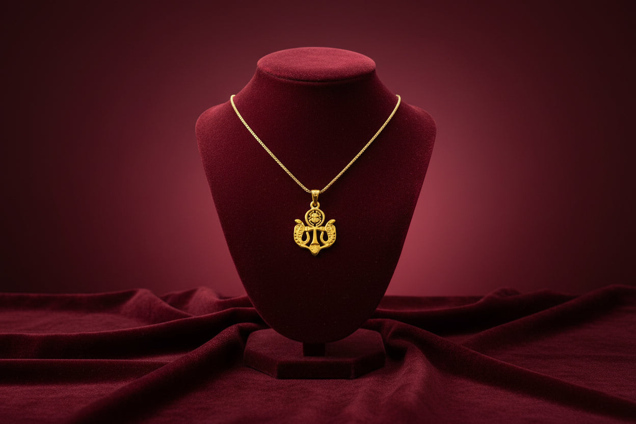 Gold Wadjet Scarab Lotus Necklace, Egyptian Protection Talisman, Eye of Horus Amulet