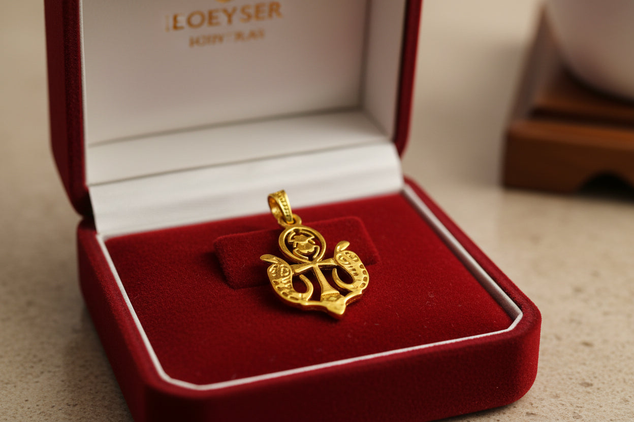 Gold Wadjet Scarab Lotus Necklace, Egyptian Protection Talisman, Eye of Horus Amulet