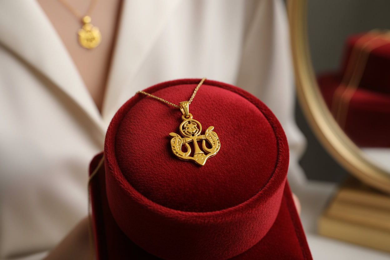 Gold Wadjet Scarab Lotus Necklace, Egyptian Protection Talisman, Eye of Horus Amulet