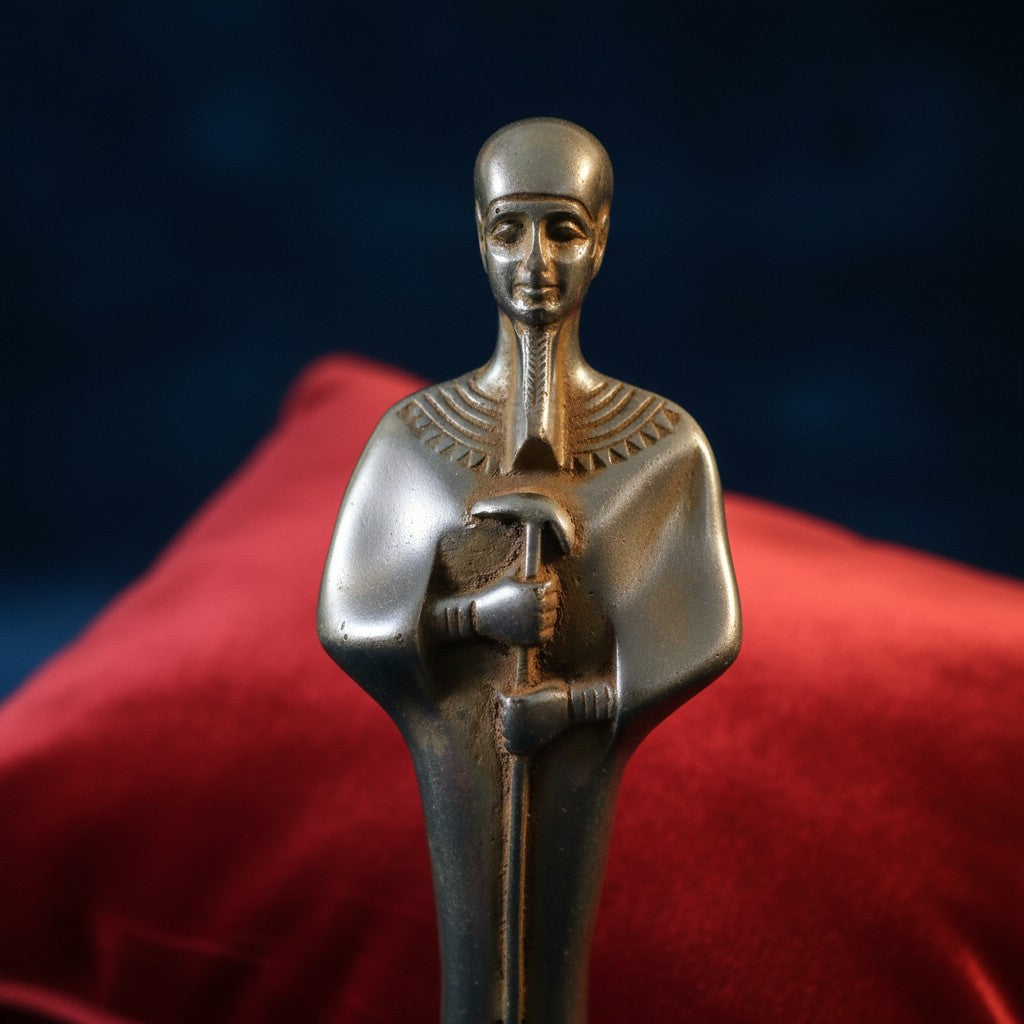 Handmade God Ptah Statue, Ancient Egyptian Creator Deity Sculpture, Museum Replica Artifact, Spiritual Decor, Unique Gift for Him Her