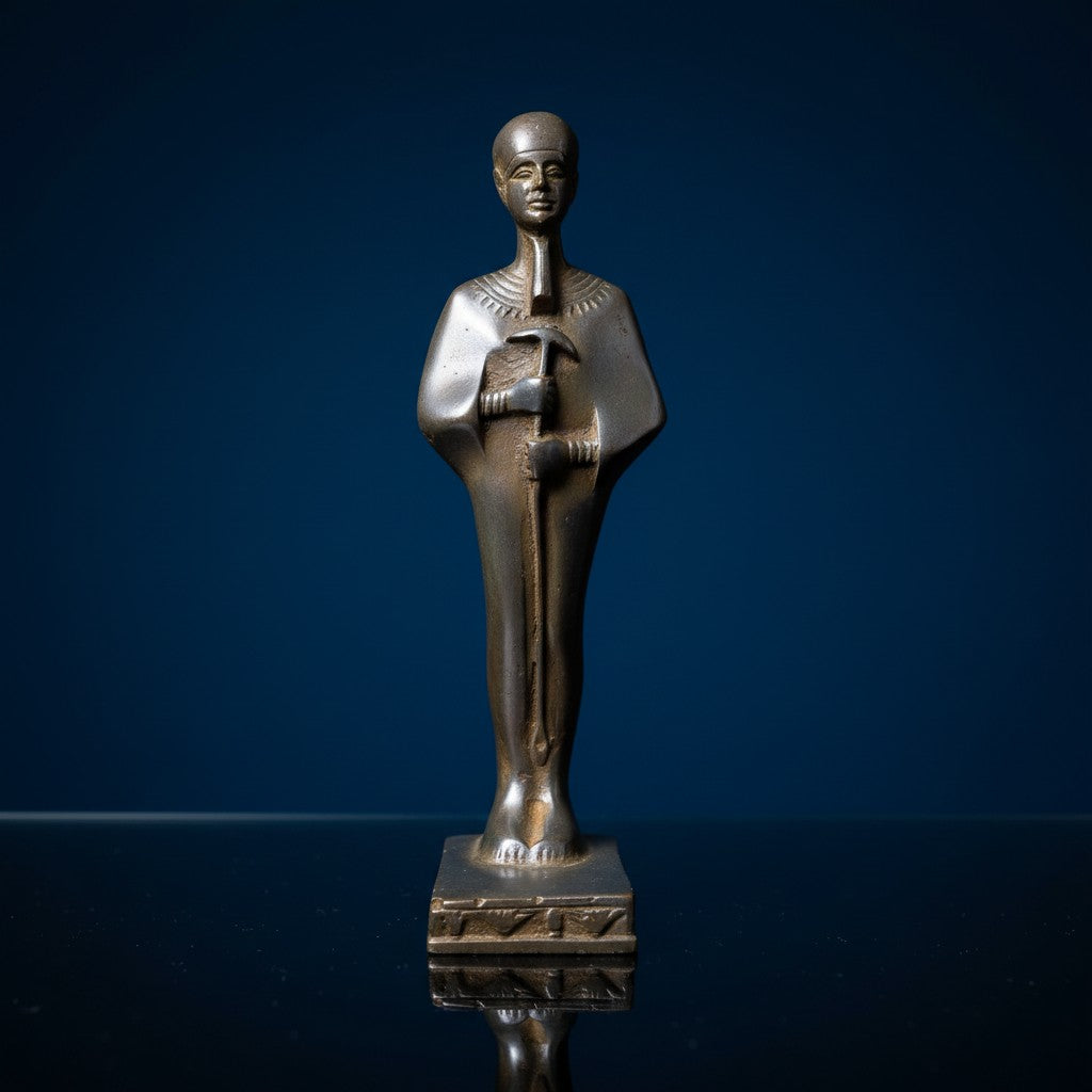 Handmade God Ptah Statue, Ancient Egyptian Creator Deity Sculpture, Museum Replica Artifact, Spiritual Decor, Unique Gift for Him Her