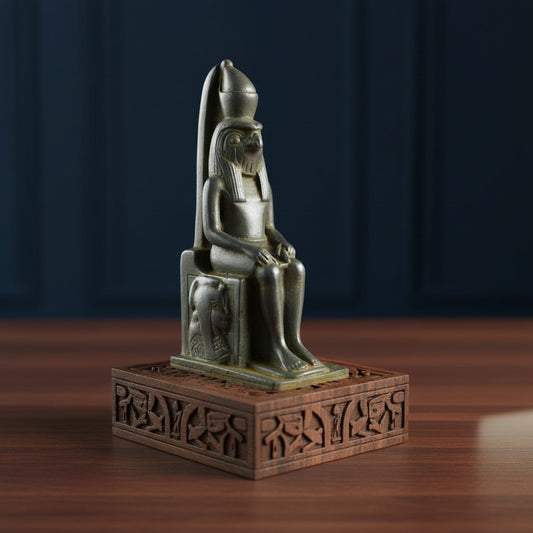 Handmade God Horus Statue, Ancient Egyptian Falcon Deity Sculpture, Egyptian Mythology Decor, Spiritual Altar Figurine, Unique Gift for Him or Her