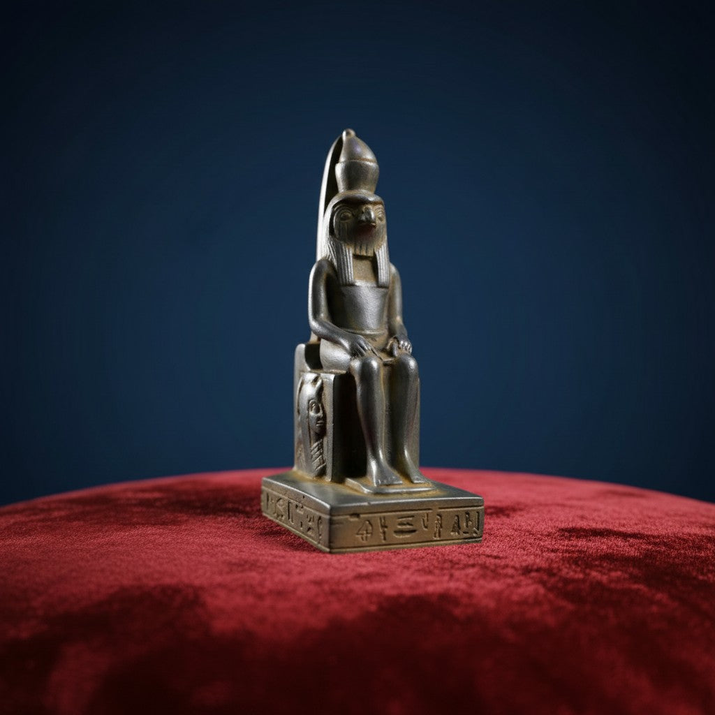 Handmade God Horus Statue, Ancient Egyptian Falcon Deity Sculpture, Egyptian Mythology Decor, Spiritual Altar Figurine, Unique Gift for Him or Her
