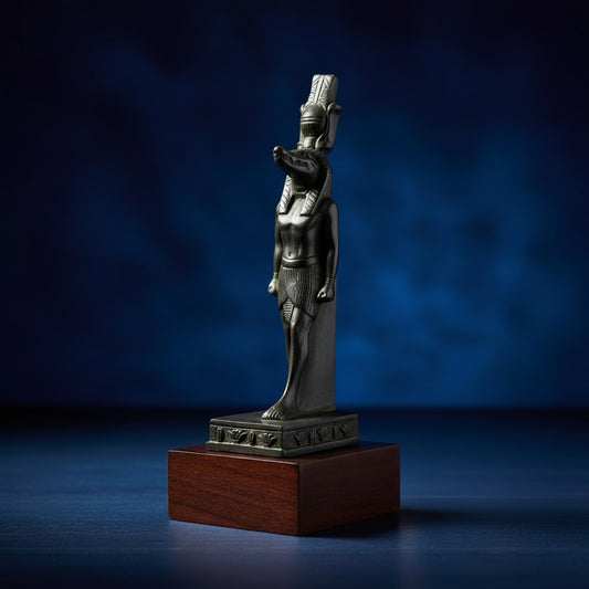 Handmade Sobek God Statue, Ancient Egyptian Crocodile Deity Sculpture, Mythology Decor, Spiritual Artifact, Unique Gift for Him Her