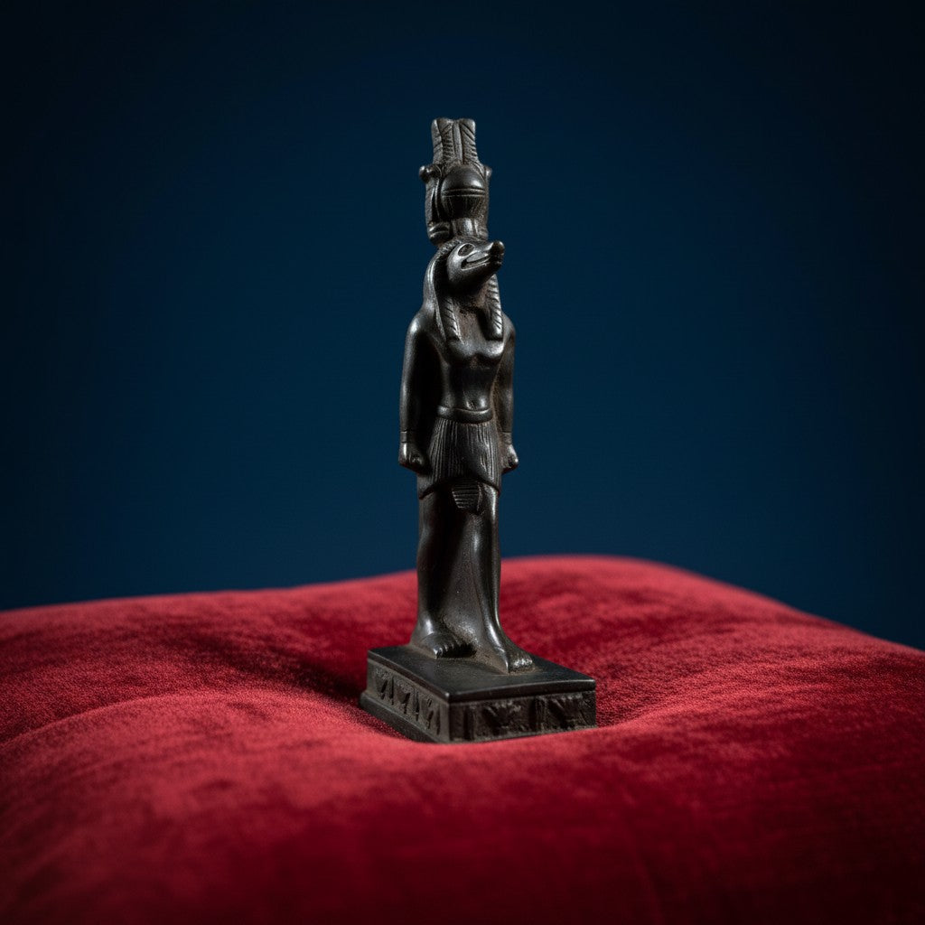 Handmade Sobek God Statue, Ancient Egyptian Crocodile Deity Sculpture, Mythology Decor, Spiritual Artifact, Unique Gift for Him Her