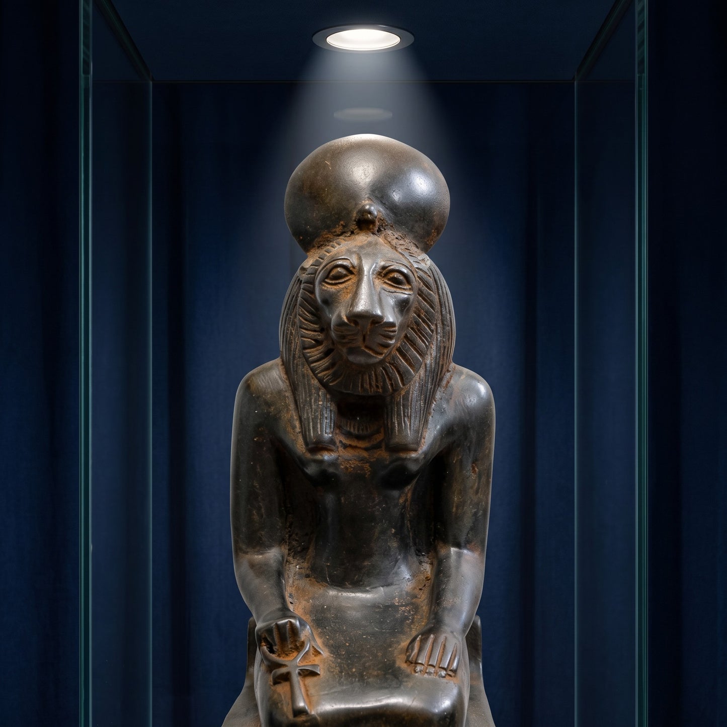 Handmade Basalt Goddess Sekhmet Statue, Ancient Egyptian Lioness Goddess Sculpture, Mythology Decor, Altar Figurine, Spiritual Gift