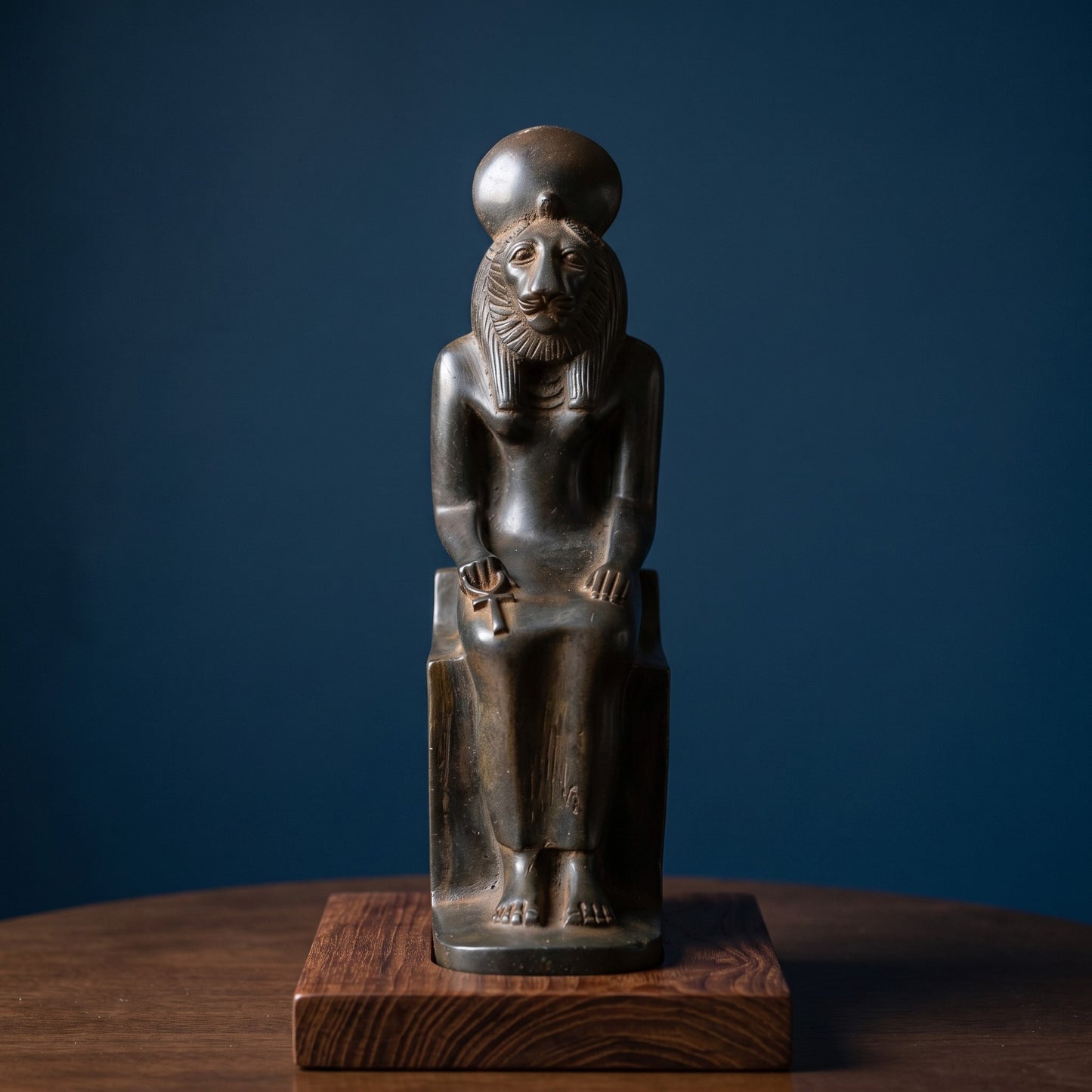 Handmade Basalt Goddess Sekhmet Statue, Ancient Egyptian Lioness Goddess Sculpture, Mythology Decor, Altar Figurine, Spiritual Gift