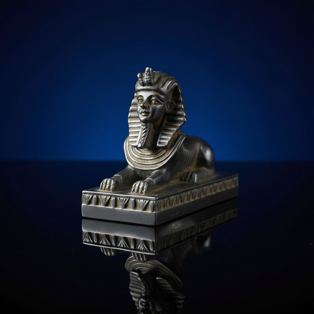 Handmade Sphinx Statue, Egyptian Mythology Sculpture, Ancient Egypt Decor, Pharaoh Guardian Figurine, Museum Replica, Spiritual Gift, Home Altar Art