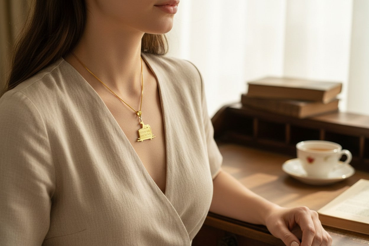 God Anubis Gold Pendant Necklace
