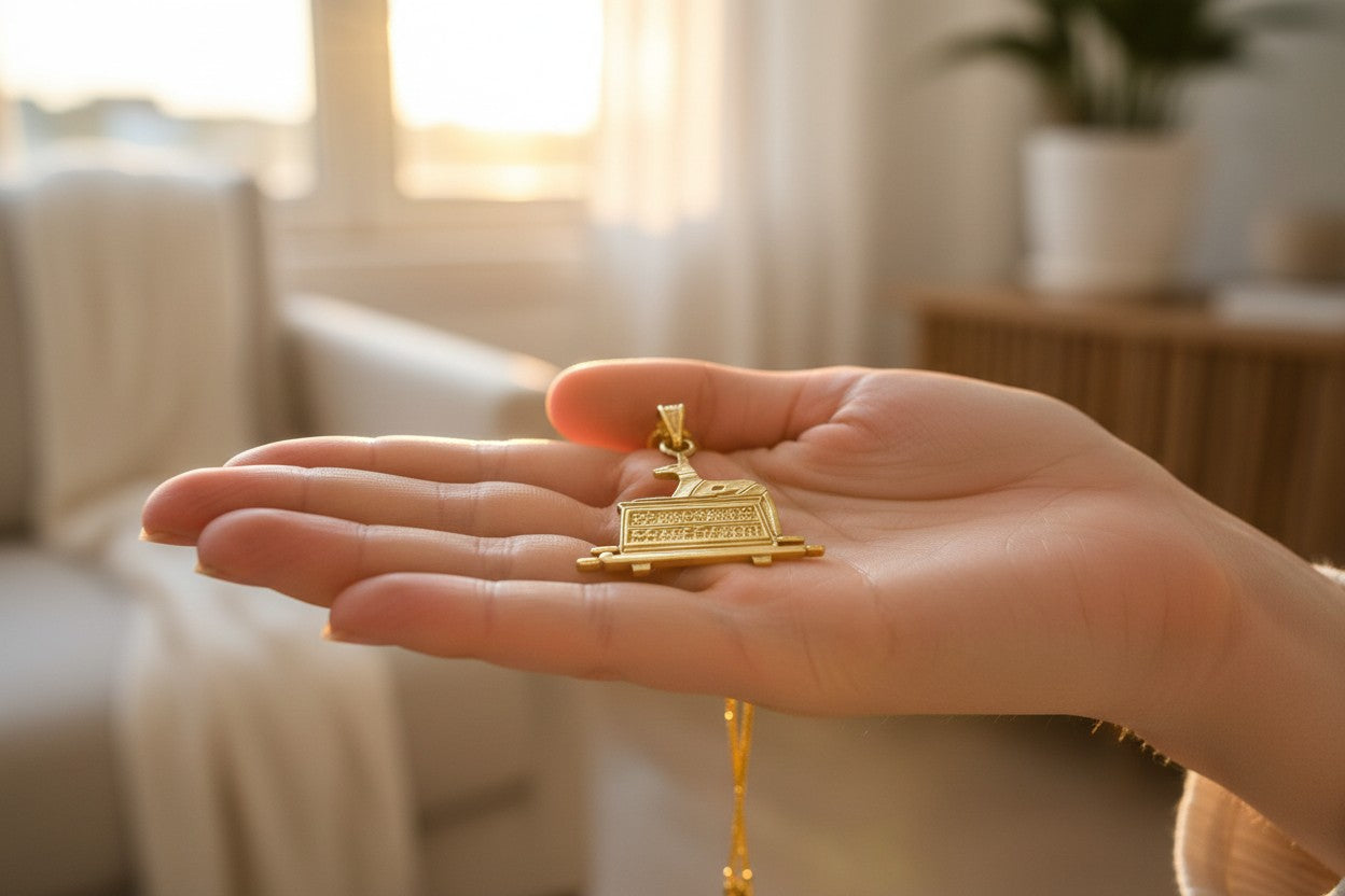 God Anubis Gold Pendant Necklace