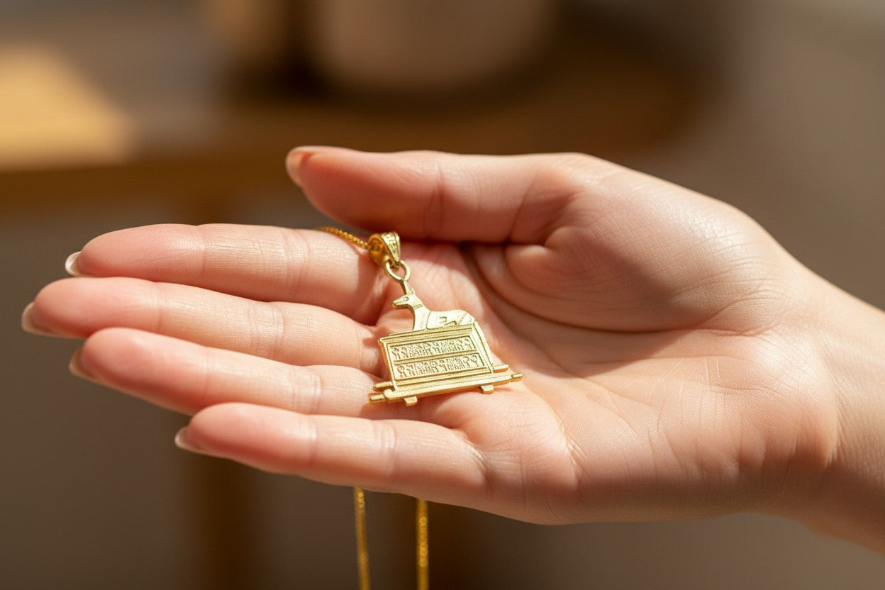God Anubis Gold Pendant Necklace
