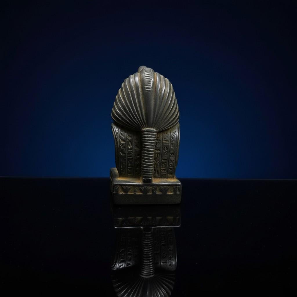 Handmade King Tut Mask Bust Sculpture, Ancient Egyptian Pharaoh Art, Museum Replica Decor