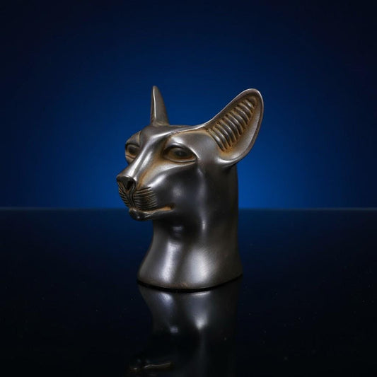 Handmade Egyptian Bastet Cat Goddess Statue, Ancient Goddess Sculpture, Museum Style Decor