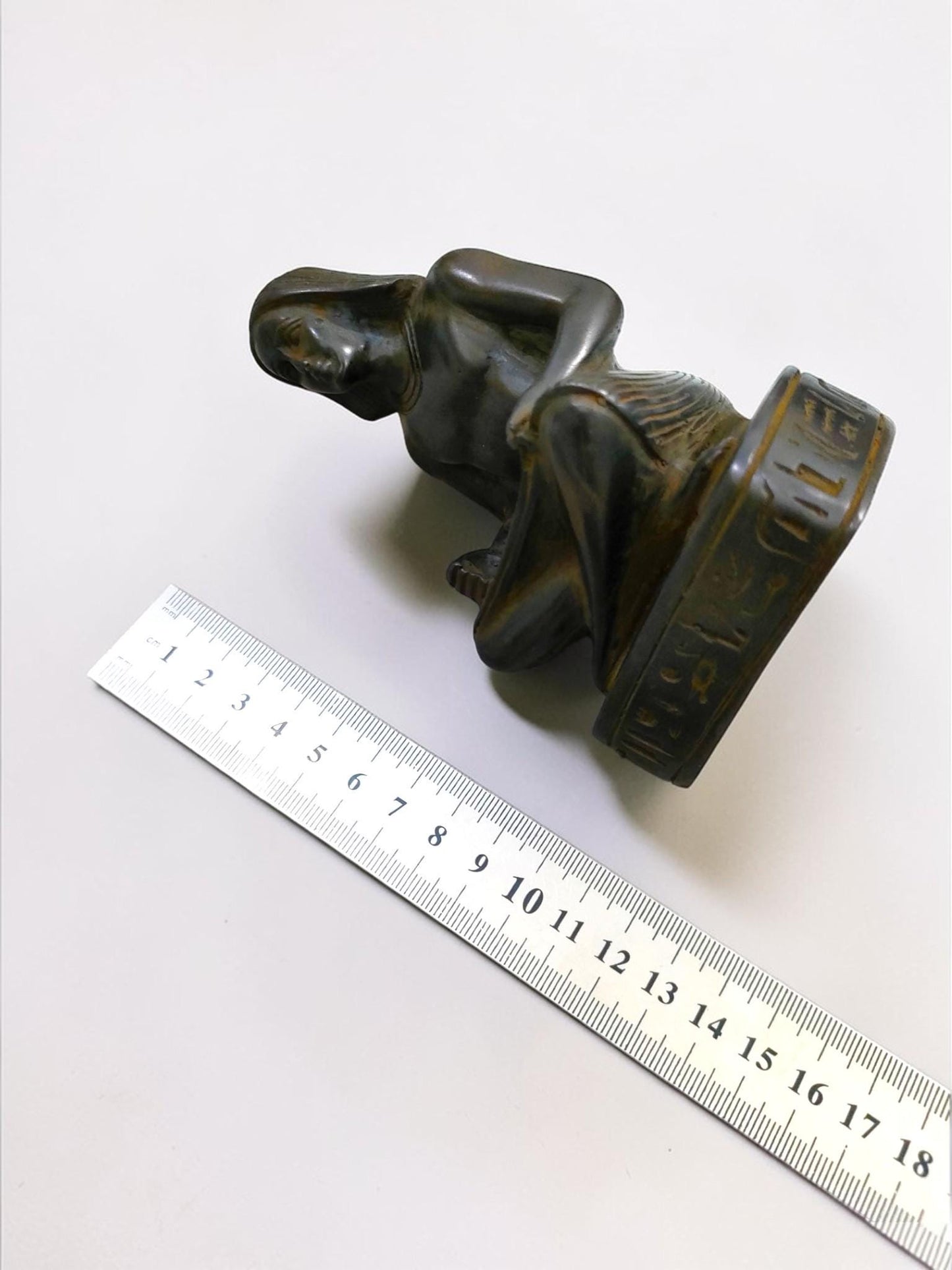 Handmade Scribe Statue, Ancient Egypt Artifact Replica, Museum Style Decor