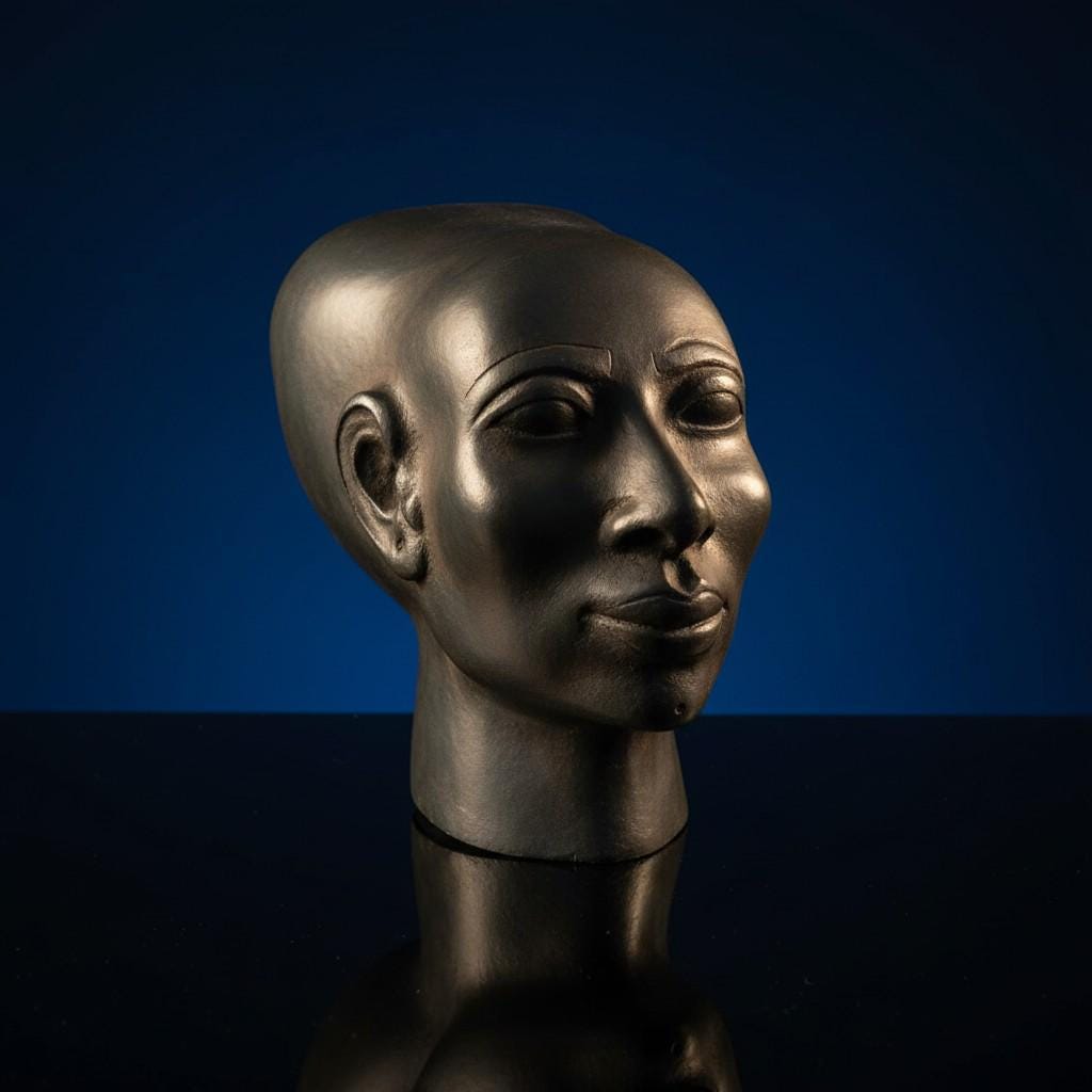 Handmade Egyptian Imhotep, Ancient Egypt Artifact, Museum Style Decor, Pharaoh Architect Gift