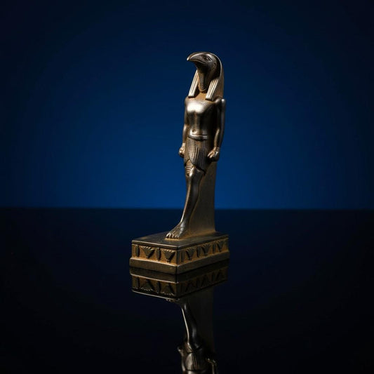 Handmade Thoth Statue, Egyptian God of Wisdom, Scribe Deity Sculpture, Ancient Egypt Decor