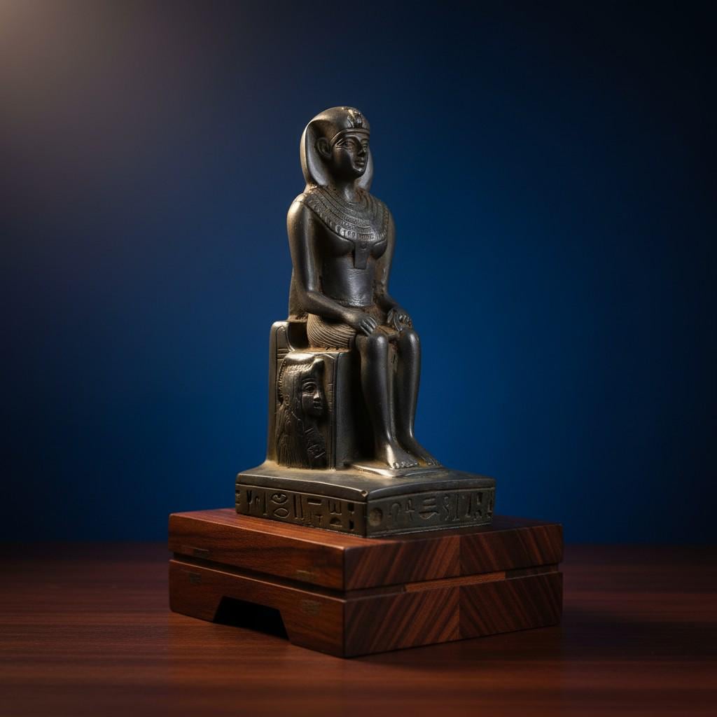 Handmade King Ramses II Bust, Pharaoh Sculpture, Ancient Egyptian Replica Decor