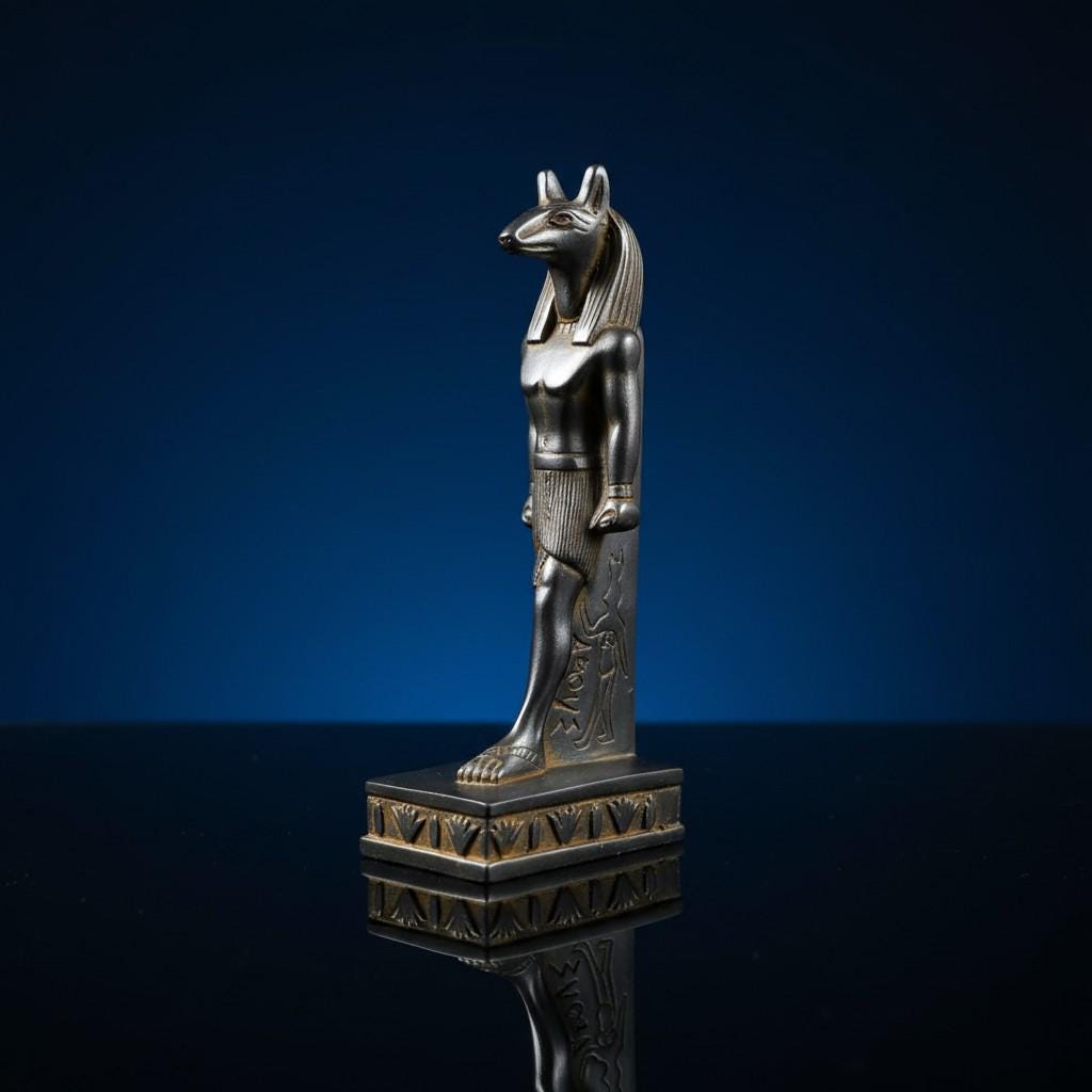 Handmade God Seth Statue, Ancient Egyptian Deity Sculpture, Mythology Decor, Pharaoh Art