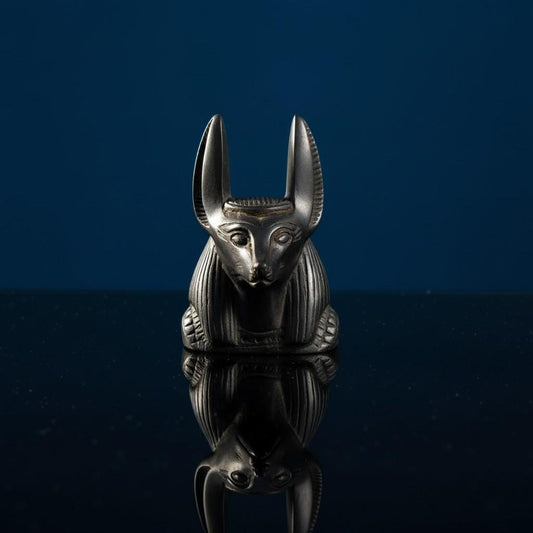 Handmade Anubis Statue, Egyptian God Sculpture, Ancient Egypt Decor, Mythology Art, Gothic Talisman