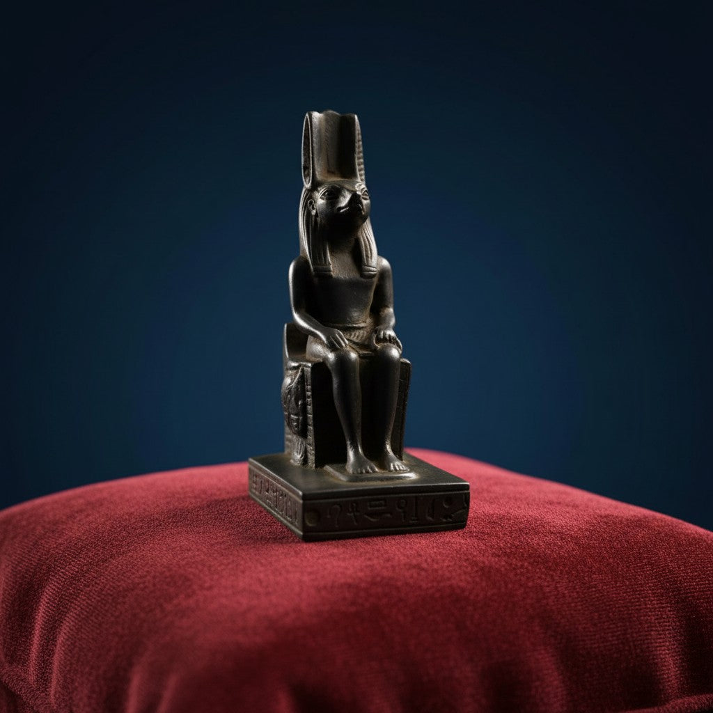 Handmade Anubis Statue, Egyptian God Anubis Throne Sculpture, Ancient Egyptian Decor, Spiritual Talisman Figurine, Gothic Mythology Gift, Museum Replica Art